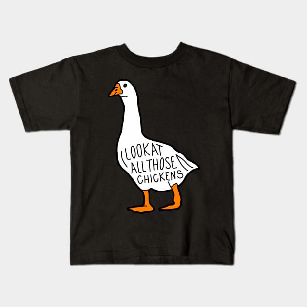 Look at All Those Chickens Kids T-Shirt by ReclusiveCrafts